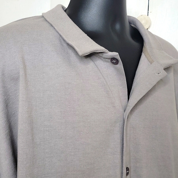 Luda Khanlari Merrill Gray Cardigan Sweater Size XL - Picture 5 of 10